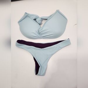 Cider Sky Blue Bikini Top